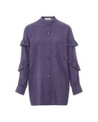 Robe en coton Tell Isaac bleu gris