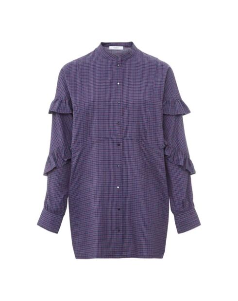 Robe en coton Tell Isaac bleu gris