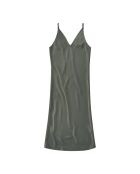 Khakigrünes Tailliertes Kleid