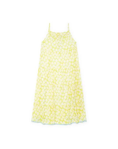 Gelbes Baumwollkleid Calyps