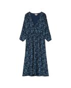 Blaues Patchworkkleid Diva
