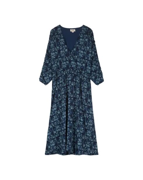 Blaues Patchworkkleid Diva