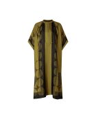 Khakigrünes Seidenkleid Athena