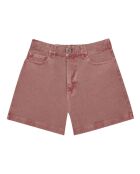 Gewaschene rote Jeansshorts