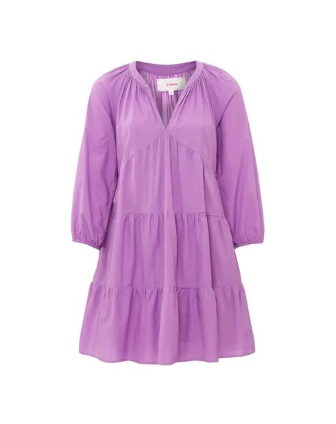 Violettes Kleid Nadia aus Baumwollpopeline