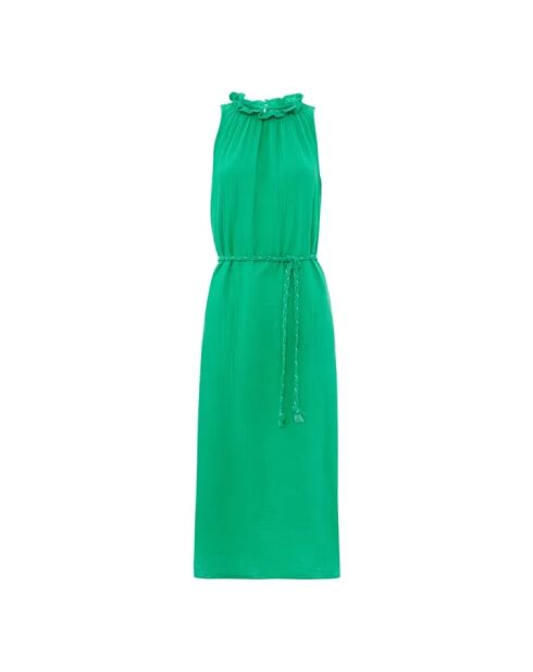 Robe en gaze de coton Etta vert jade