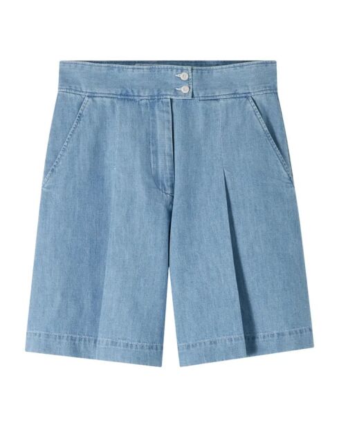 Hellblaue Baumwollshorts Diane