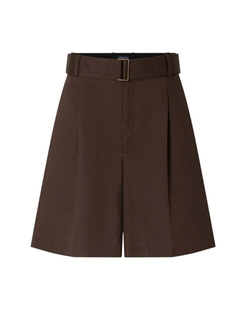 Braune Baumwollshorts Aurélie