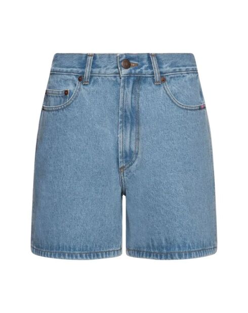 Jane Jeansshorts aus gebleichtem Biobaumwolle mit hoher Taille