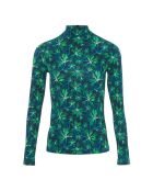 T-shirt a collo alto Aurelia blu verde