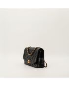 Sac en cuir Diana Vernis noir - 24.5 x 15 x 7 cm