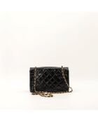 Sac en cuir Diana Vernis noir - 24.5 x 15 x 7 cm