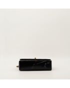 Sac en cuir Diana Vernis noir - 24.5 x 15 x 7 cm