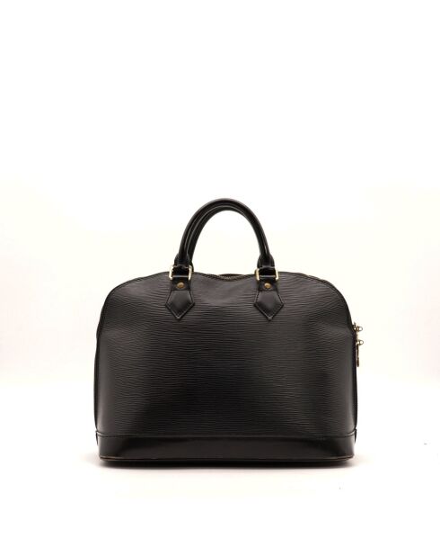 Sac en cuir Alma Épi noir - 37 x 24 x 6 cm