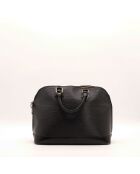 Sac en cuir Alma Épi noir - 37 x 24 x 6 cm