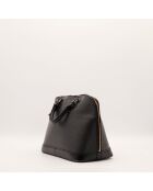 Sac en cuir Alma Épi noir - 37 x 24 x 6 cm