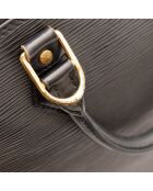 Sac en cuir Alma Épi noir - 37 x 24 x 6 cm