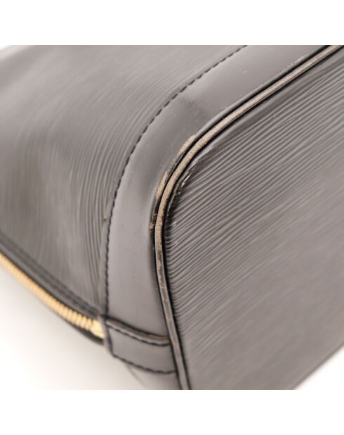 Sac en cuir Alma Épi noir - 37 x 24 x 6 cm