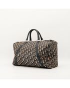 Borsa Boston in pelle beige/marrone - Buone condizioni - 41x23x18 cm