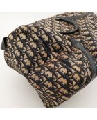 Borsa Boston in pelle beige/marrone - Buone condizioni - 41x23x18 cm