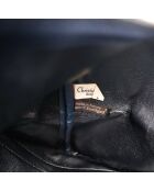 Borsa Boston in pelle beige/marrone - Buone condizioni - 41x23x18 cm