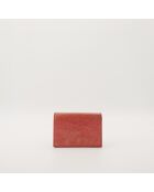 Portafoglio Coral City in pelle - Buone condizioni - 10x9 cm