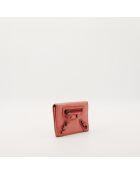 Portafoglio Coral City in pelle - Buone condizioni - 10x9 cm