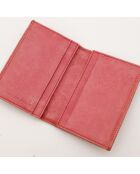 Portafoglio Coral City in pelle - Buone condizioni - 10x9 cm