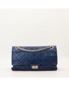 Sac en cuir 2.55 bleu marine - 11 x 20 x 35 cm