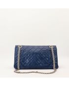 Sac en cuir 2.55 bleu marine - 11 x 20 x 35 cm
