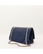 Sac en cuir 2.55 bleu marine - 11 x 20 x 35 cm