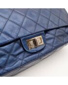 Sac en cuir 2.55 bleu marine - 11 x 20 x 35 cm