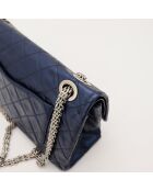 Sac en cuir 2.55 bleu marine - 11 x 20 x 35 cm