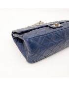 Sac en cuir 2.55 bleu marine - 11 x 20 x 35 cm