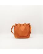 Sac en cuir Petit Noé Épi jaune - 25 x 26 x 20 cm