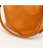 Sac en cuir Petit Noé Épi jaune - 25 x 26 x 20 cm