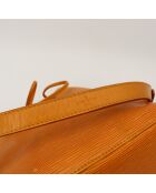 Sac en cuir Petit Noé Épi jaune - 25 x 26 x 20 cm