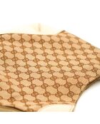 Sac en cuir Hobo Horsebit beige/marron