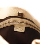 Sac en cuir Hobo Horsebit beige/marron