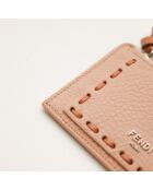 Porte-cartes en cuir Peekaboo rose
