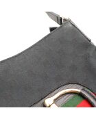 Borsa Hasler in pelle nera - Ottime condizioni - 27x21x2 cm