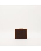 Portafoglio marrone macadam - Buone condizioni - 12x9,5 cm