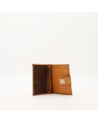 Portafoglio marrone macadam - Buone condizioni - 12x9,5 cm