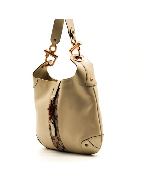 Sac en cuir New Jackie crème