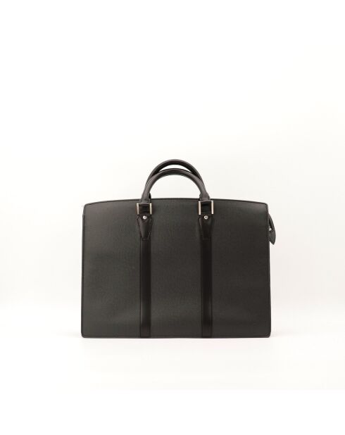 Porte-Documents en cuir Rosan Taïga noir - 43 x 30 x 8 cm
