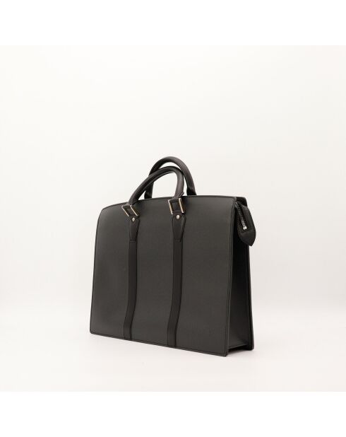Porte-Documents en cuir Rosan Taïga noir - 43 x 30 x 8 cm