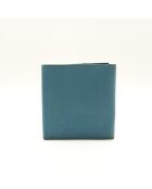 Portafoglio blu - Buone condizioni - 10,5 x 11 cm