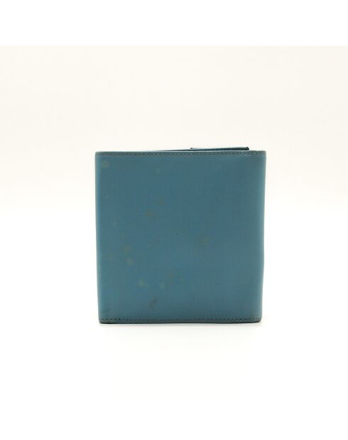 Portafoglio blu - Buone condizioni - 10,5 x 11 cm