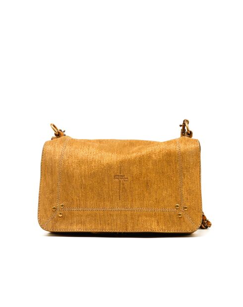 Sac en cuir Bobi Lame jaune moutarde