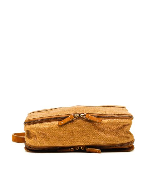 Sac en cuir Bobi Lame jaune moutarde